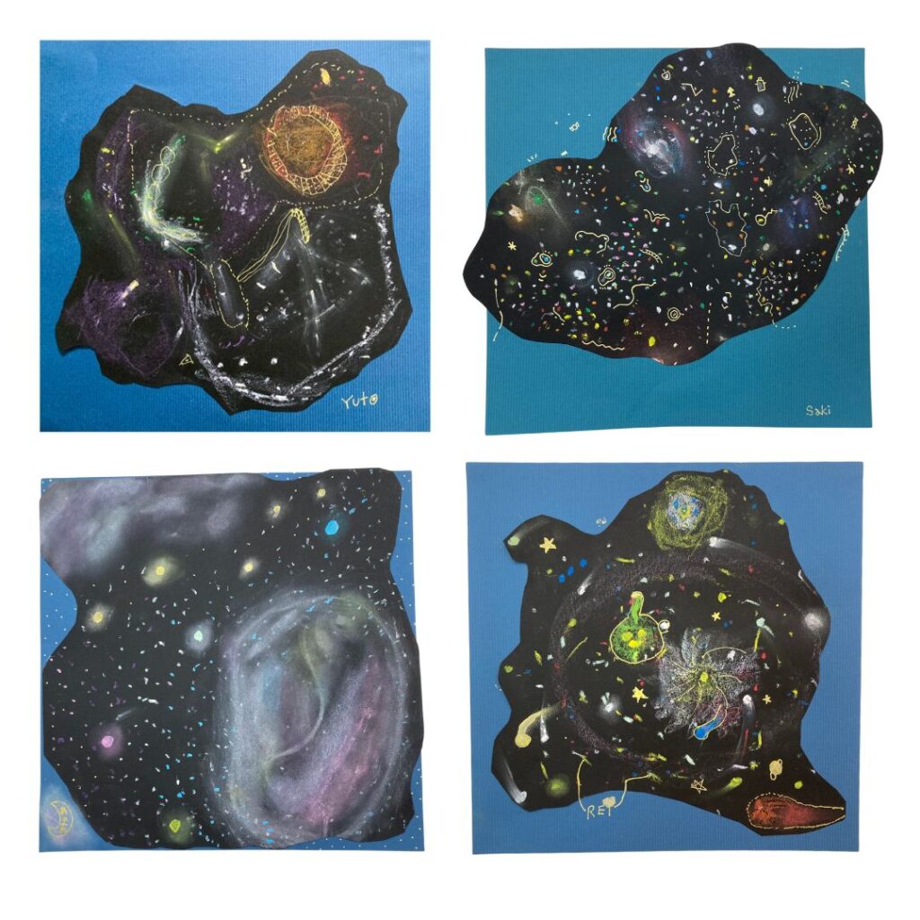 きらめく星座 子どもの絵臨床美術