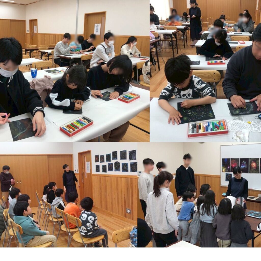 きらめく星座 子どもの絵臨床美術
愛知県絵画教室の様子