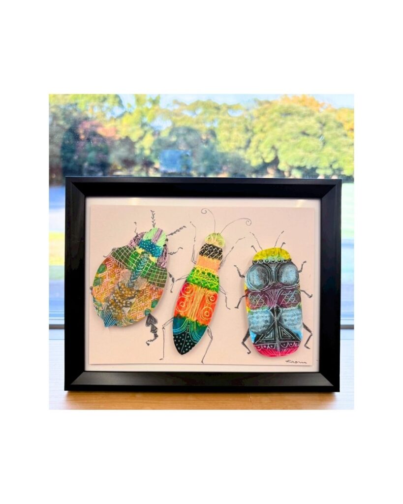 お絵描き昆虫採集：愛知県臨床美術教室
